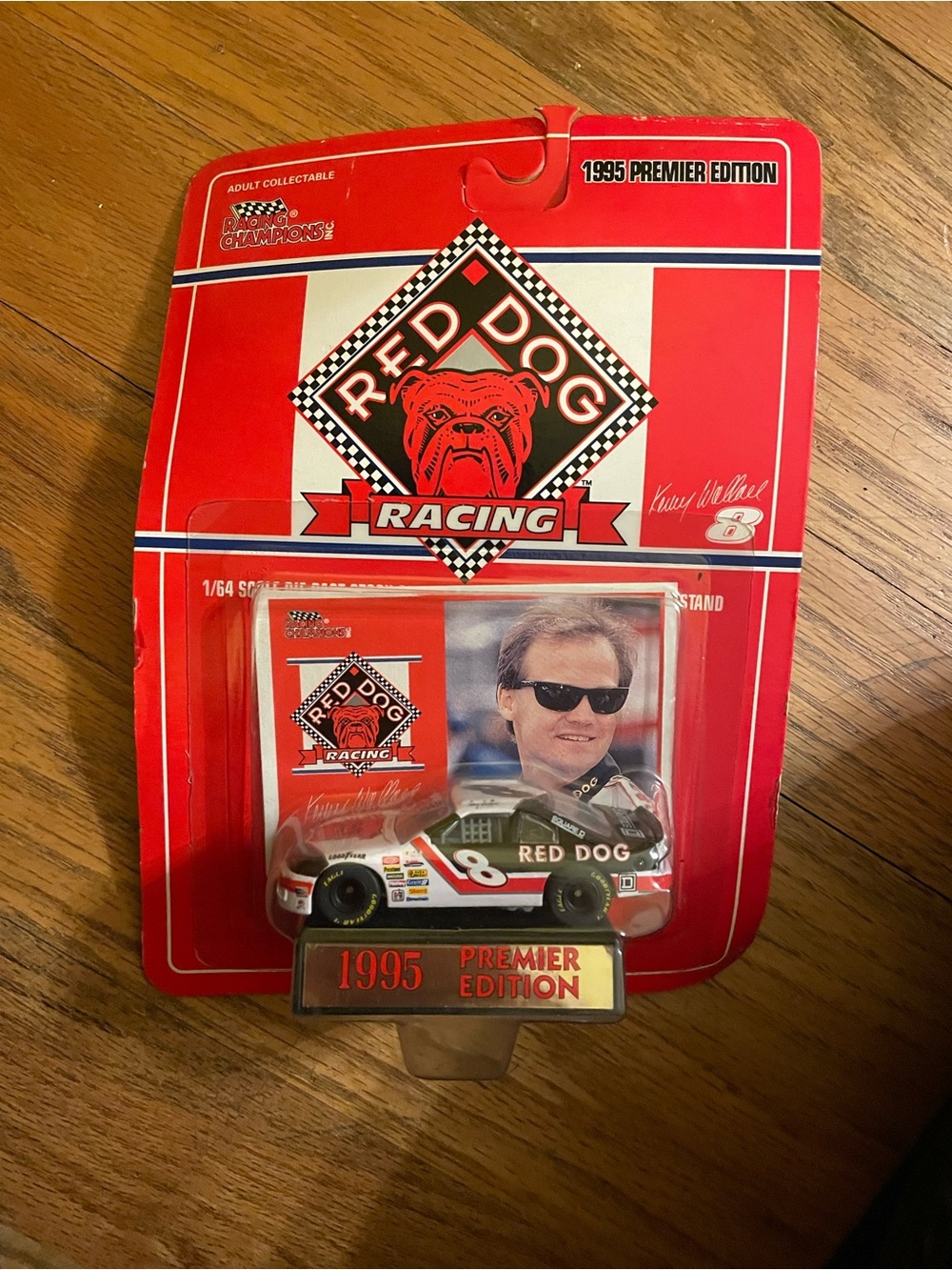 Champion Red, White and Black Red Dog Racing Diecast Display